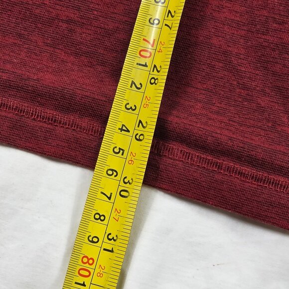 Vans Two Tone Mens XL Gray Red Lightweight Hooded Long Sleeve Shirt Winter Warm - Picture 10 of 10